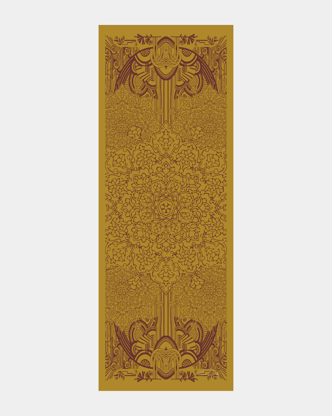 Saf Altın & Tarçın Rüzgarı Harem Rüyası Desen Şal