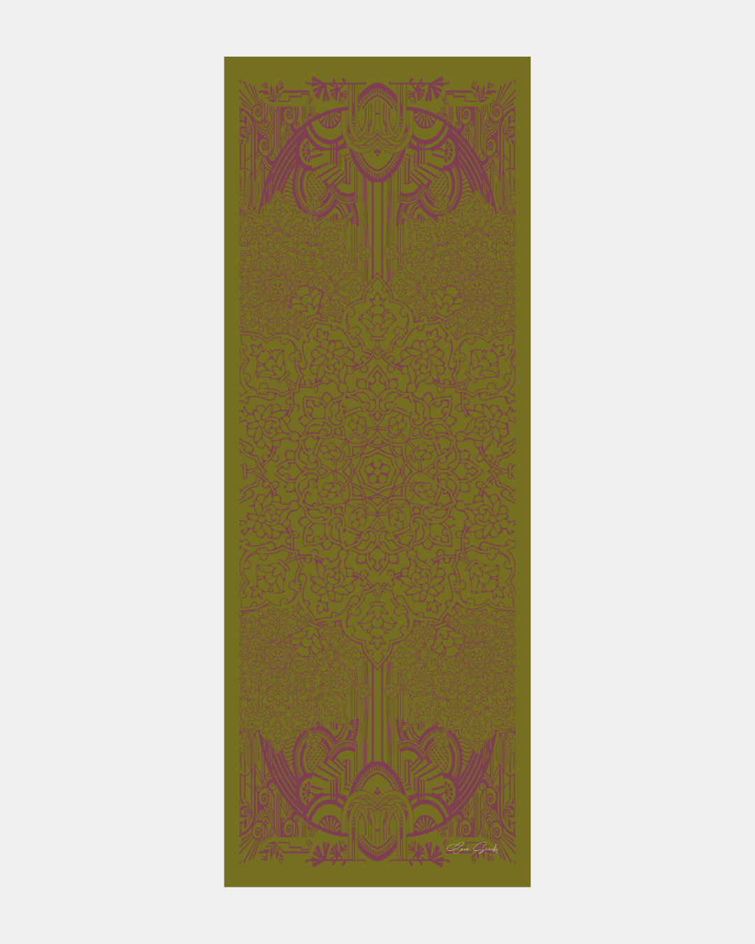 Zeytin Çiçeği & Mürdüm Harem Rüyası Desen Şal