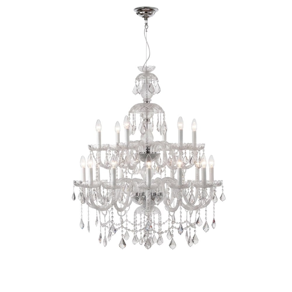 165/12+6 Avize Sw.Spectra/C Con Catena 150cm/ 150cm Long Chain Transparent /Sw Spectra /Chrome