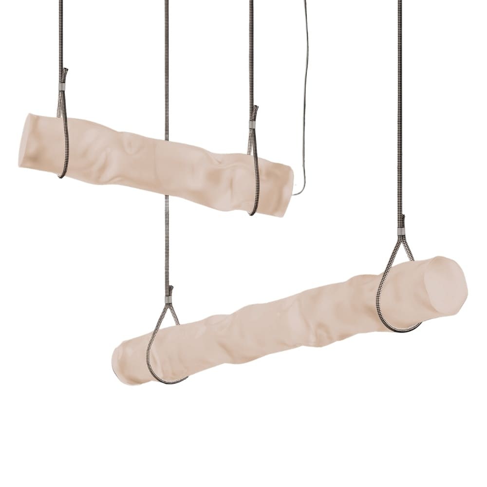 Baggy Avize - Fabric Rope White Grey