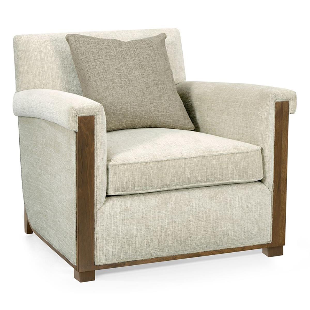 Jonathan Charles Barcelona Walnut Armchair
