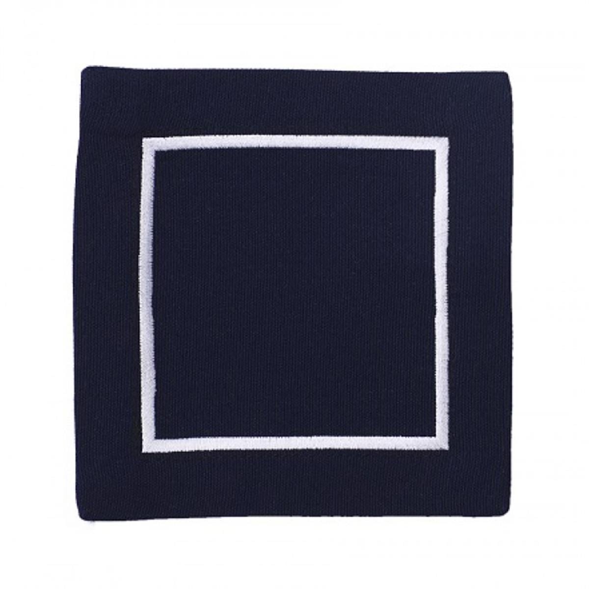 Bardak Altlığı -Navy White Coaster