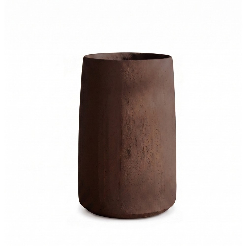 Bastia Vase Saksı (37)-Burgundy