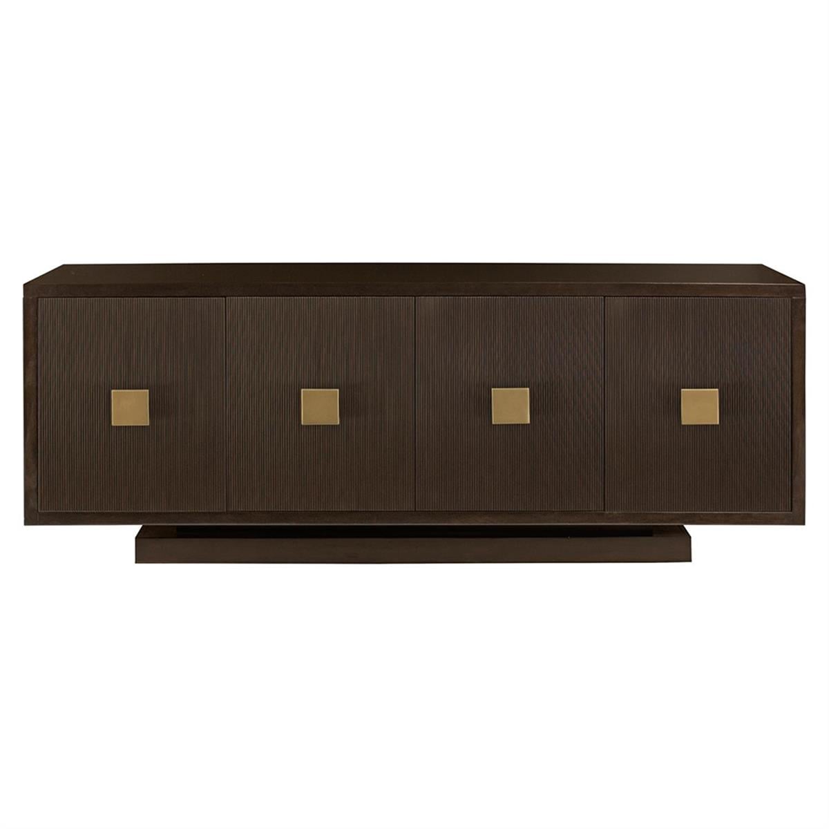 Boulevard Büfe-Ebonized finish-4 Kapılı-Çıkarılabilir Raf