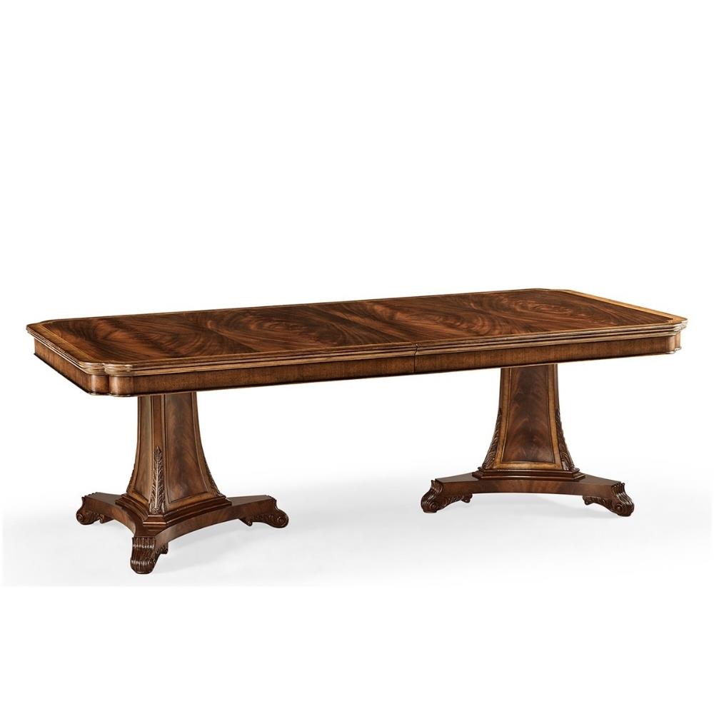 Buckingham Yemek Masası (232)- Tek Açılır -  Classic Regency style - Finish-Mah-02-1 (Medium Antique Mahogany)