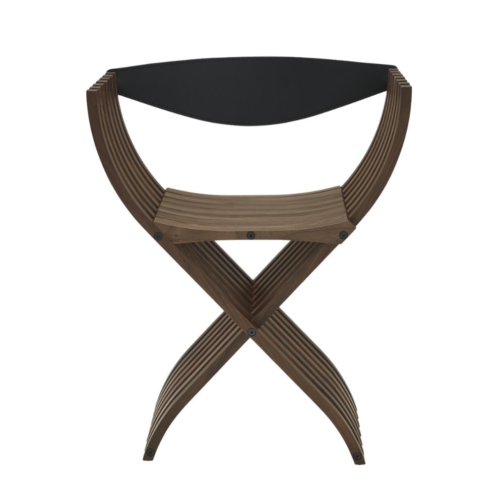 Curule Sandalye-Walnut