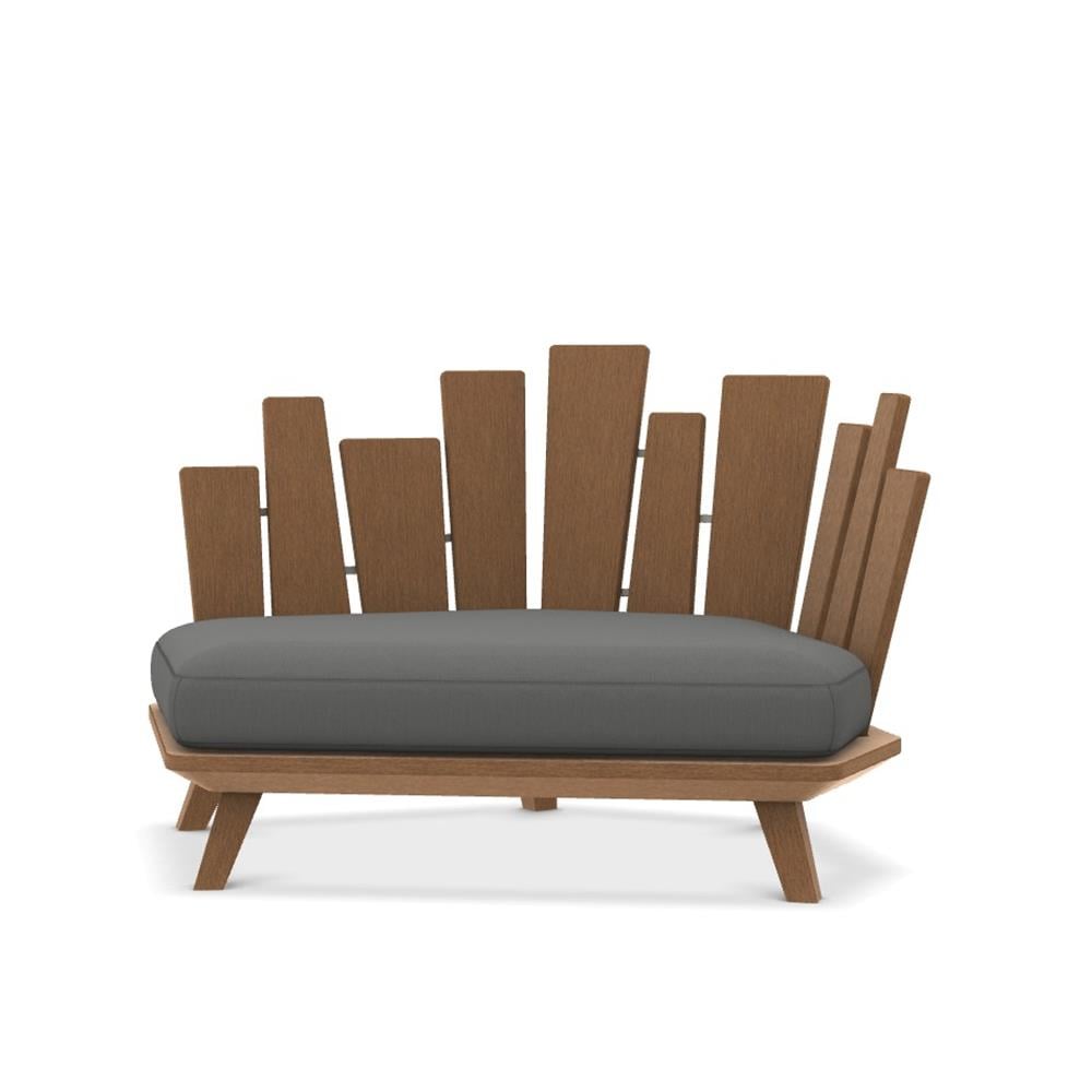 Rafael Sol Tekli Koltuk-Brushed Teak-(Sunbrella Minder Dahil)