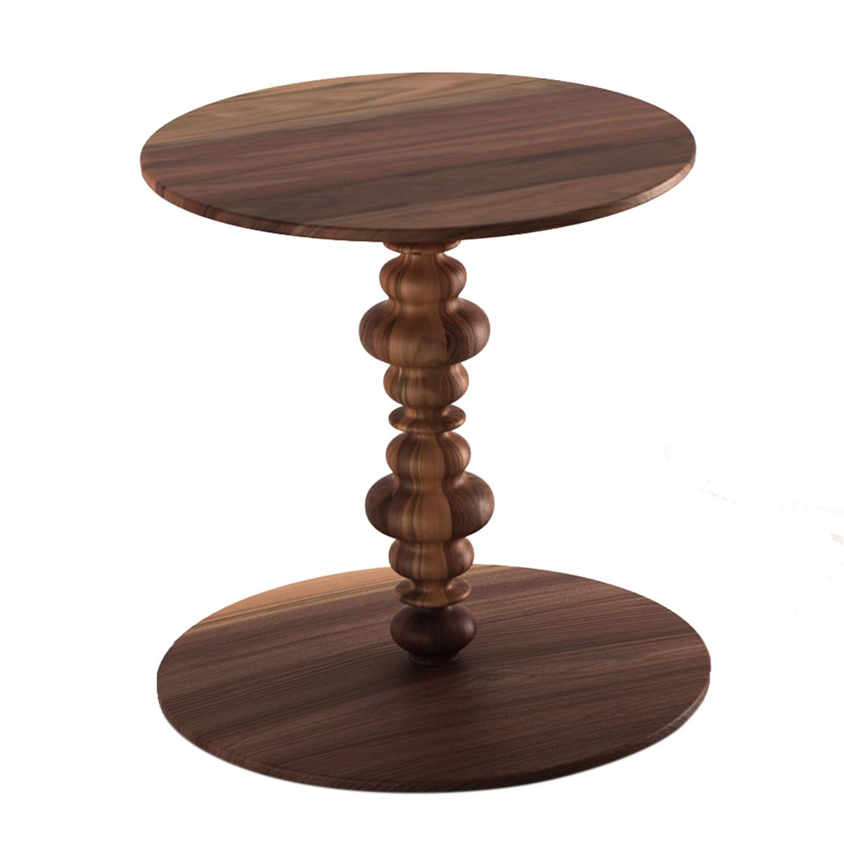 Kuf Yan Sehpa-Büyük-Walnut