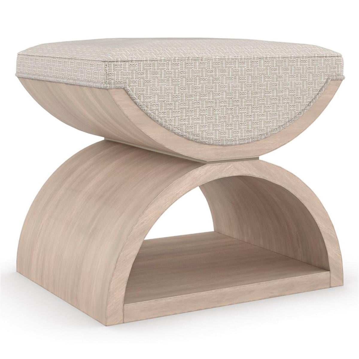 Caracole Open Enrollment Majestic Gold Ottoman