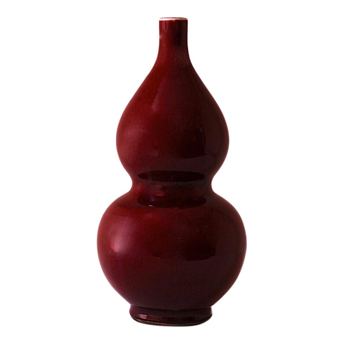 Oxblood Double Bump Vazo