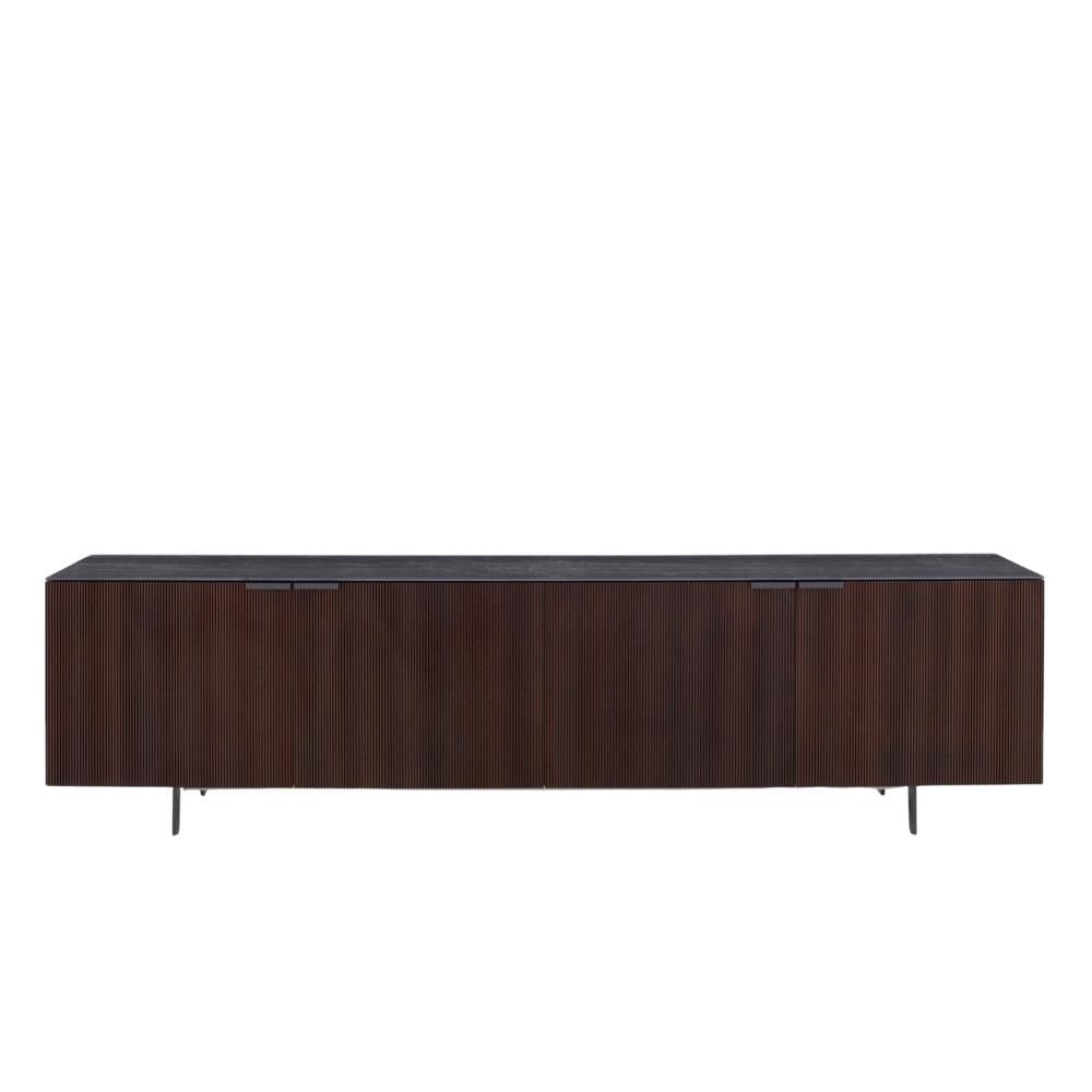 Selvans Büfe-4 Kapaklı - Dark Walnut - Ceramic Stoneware top