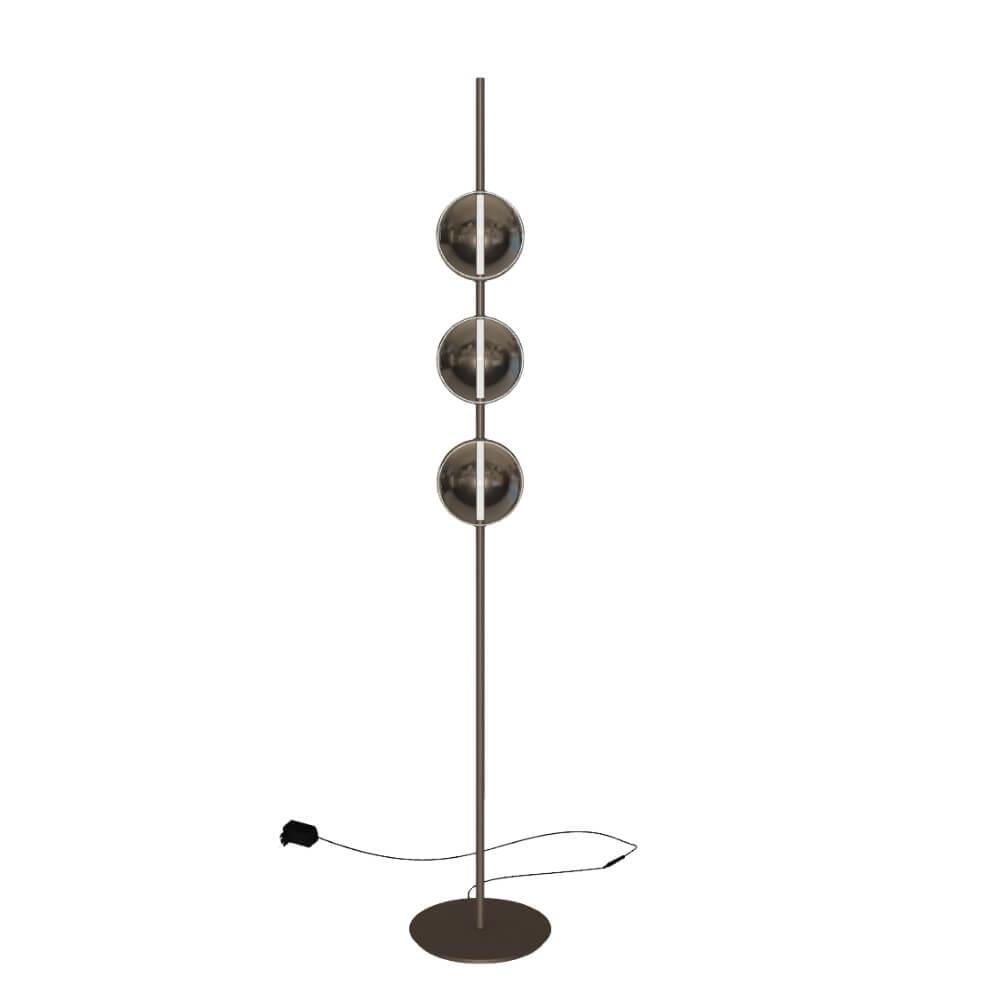 Sferatus Yer Aydınlatması-Base Dark Brass (M028)-Glass Chrome Brass (V008)