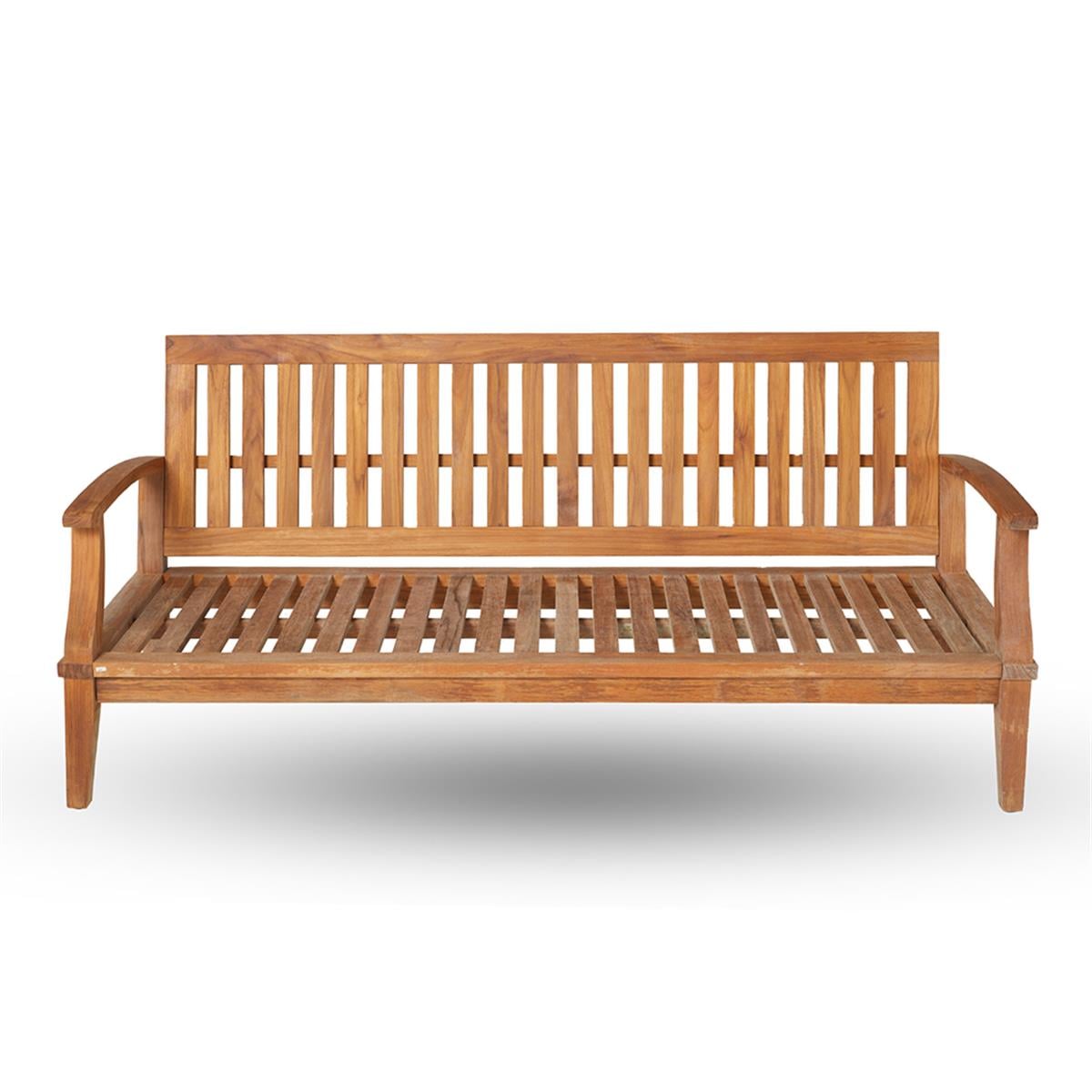Teak Yağlı Üçlü Kanepe