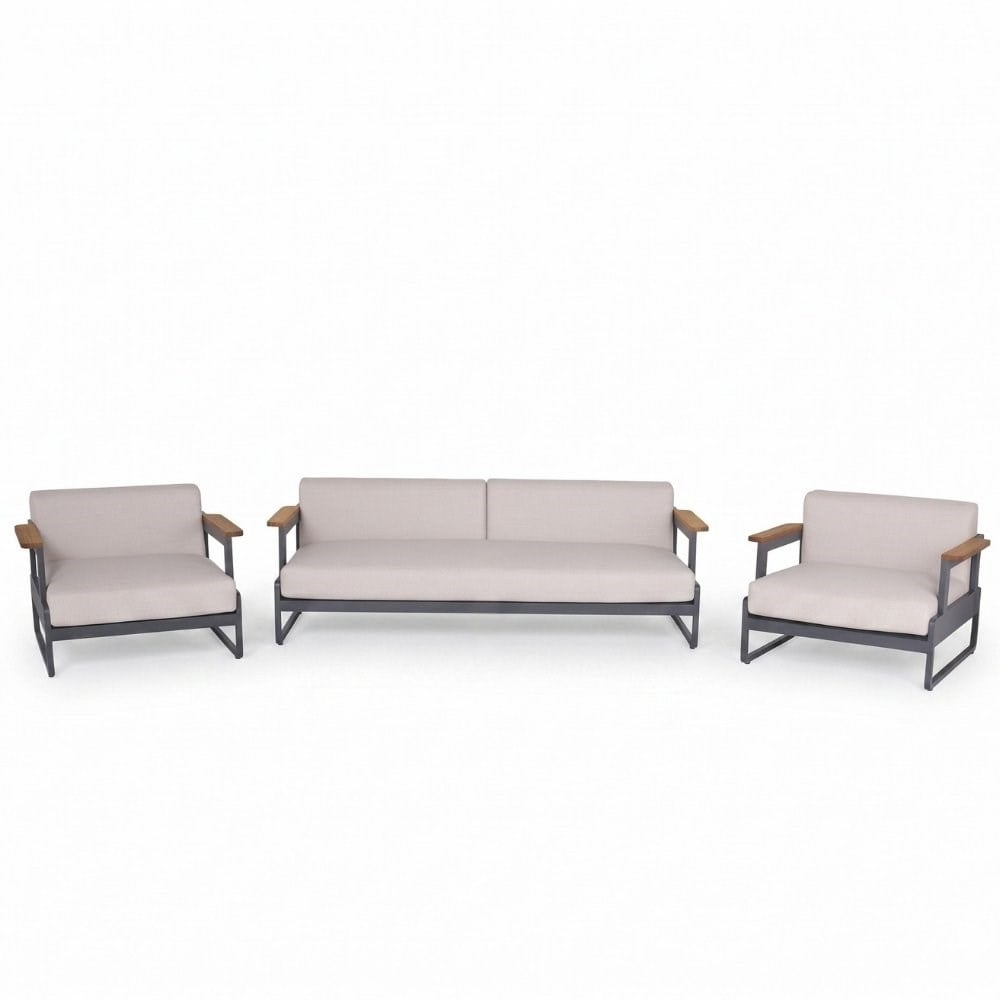 Trica Clup Anthracite Oturma Grubu