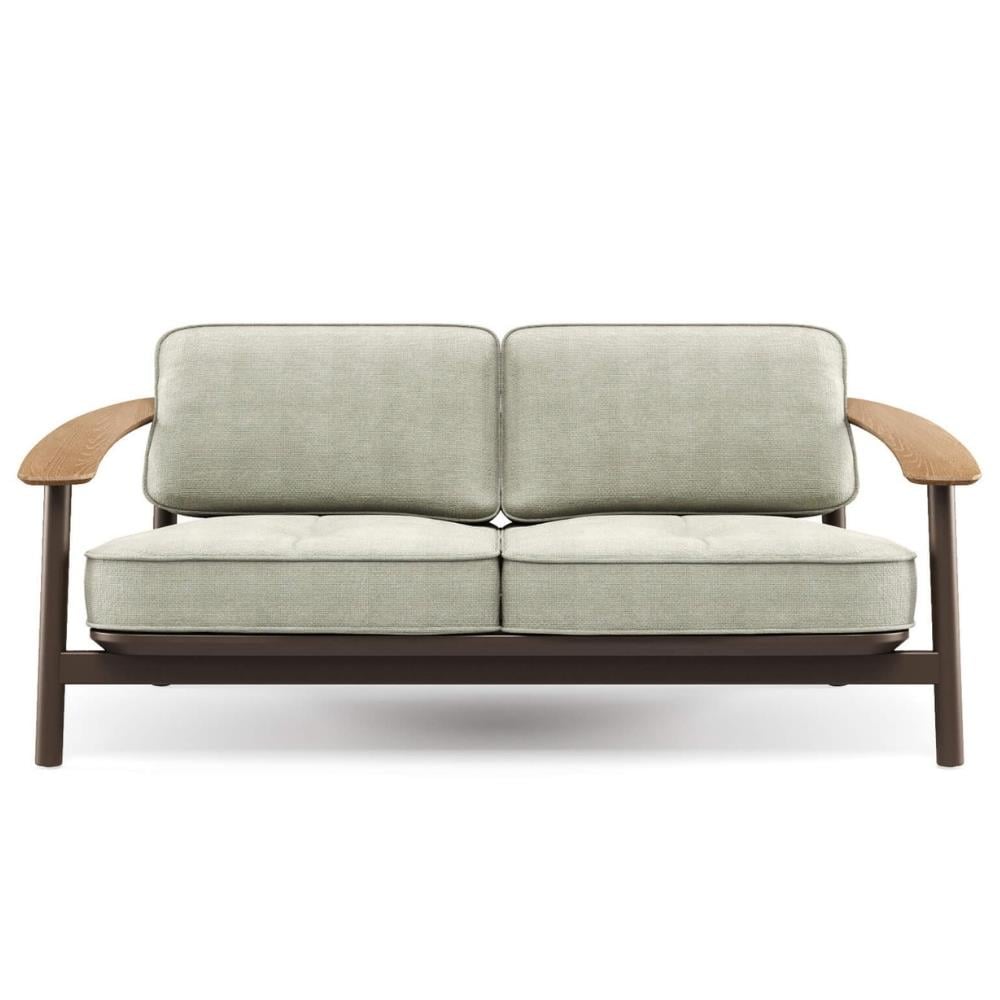 Twins İkili Koltuk-Indian Brown (41)-Teak-(6046)-(Minder Hariç)