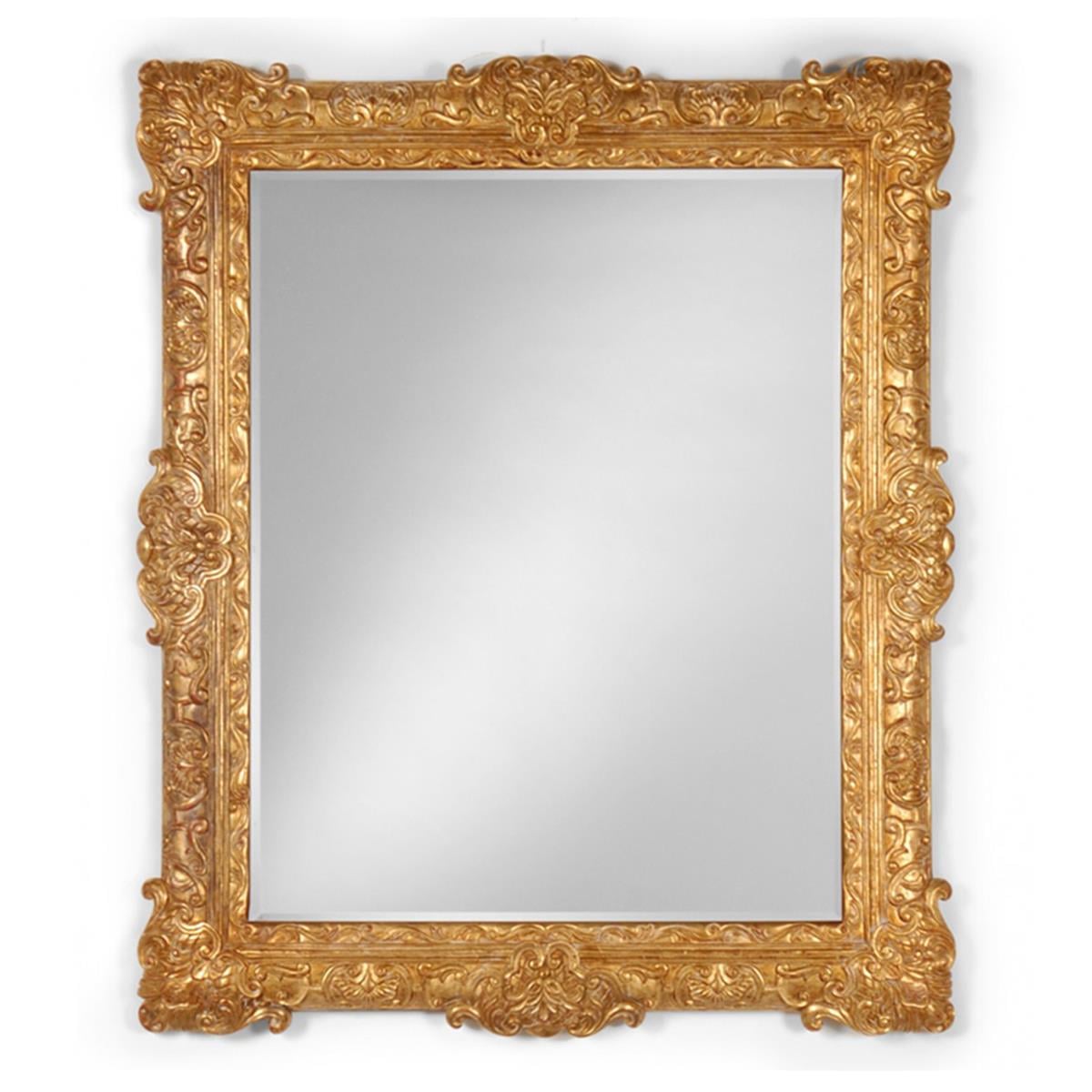Jonathan Charles Versailles Light Antique Gold Floral Mirror