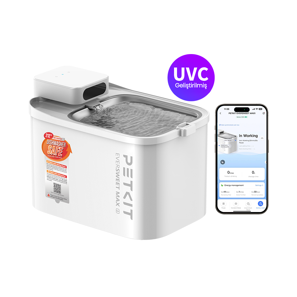 Petkit Eversweet Max 2 (UVC) Su Pınarı