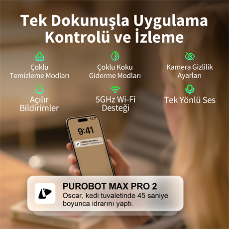 Petkit Purobot Max Pro 2 Akıllı Kedi Tuvaleti