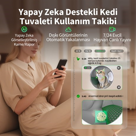 Petkit Purobot Max Pro 2 Akıllı Kedi Tuvaleti