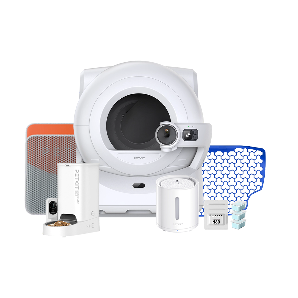 Petkit Purobot Ultra Akıllı Kedi Tuvaleti, Yumshare Solo Kameralı Mama Kabı, Eversweet Solo 2 Akıllı Su Pınarı Ve Aksesuar Paketi