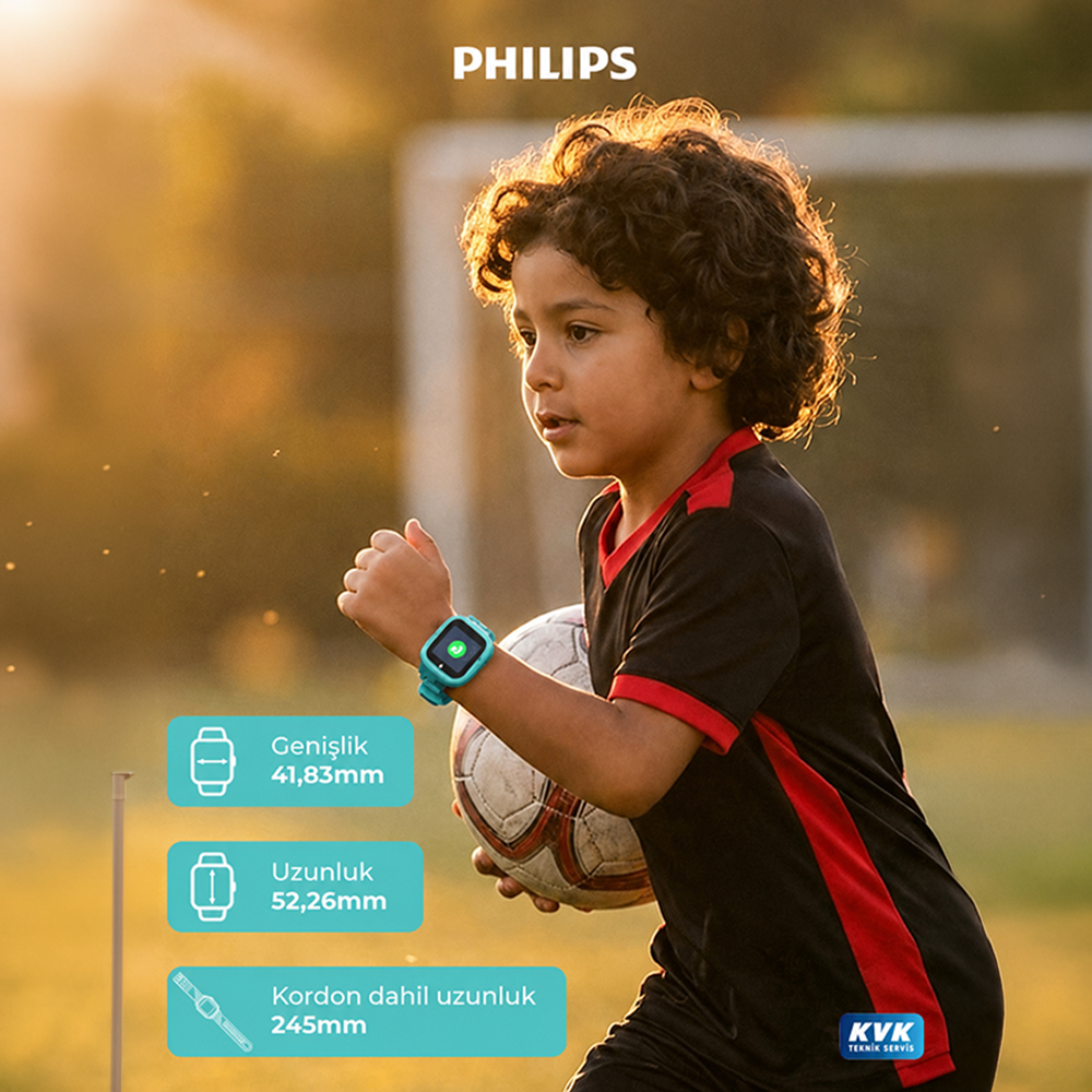 Philips W200A Akıllı Çocuk Saati Yeşil