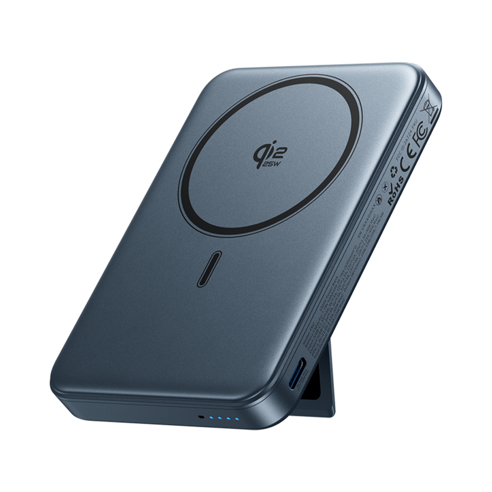 Vention 10000mAh 45W Qi2.2 Manyetik Katlanabilir Stantlı Taşınabilir Hızlı Şarjlı Powerbank Yıldız Grisi - FKU