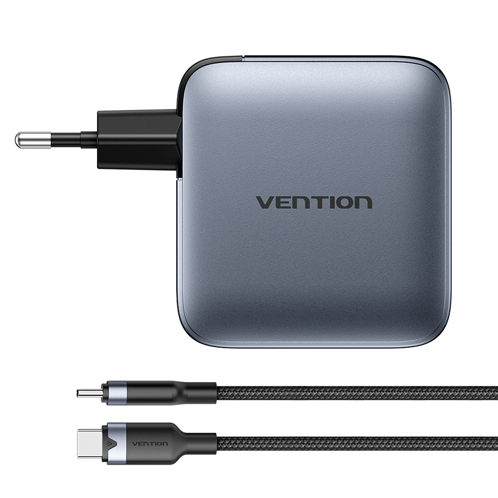 Vention Dash Serisi 100W GaN 5.0 4-Portlu Hızlı Şarj Cihazı  (100W/100W/30W/30W) 1M kablolu 
