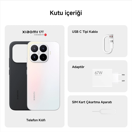 Xiaomi 17T Beyaz 12GB 256GB