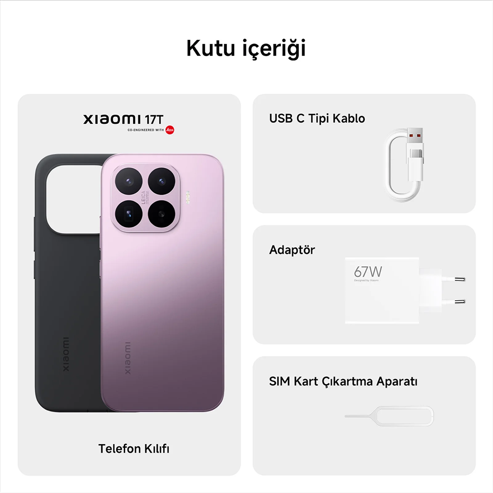 Xiaomi 17T Mor 12GB 256GB