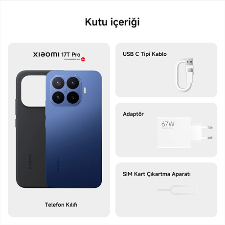 Xiaomi 17T Pro Mavi 12GB 256GB