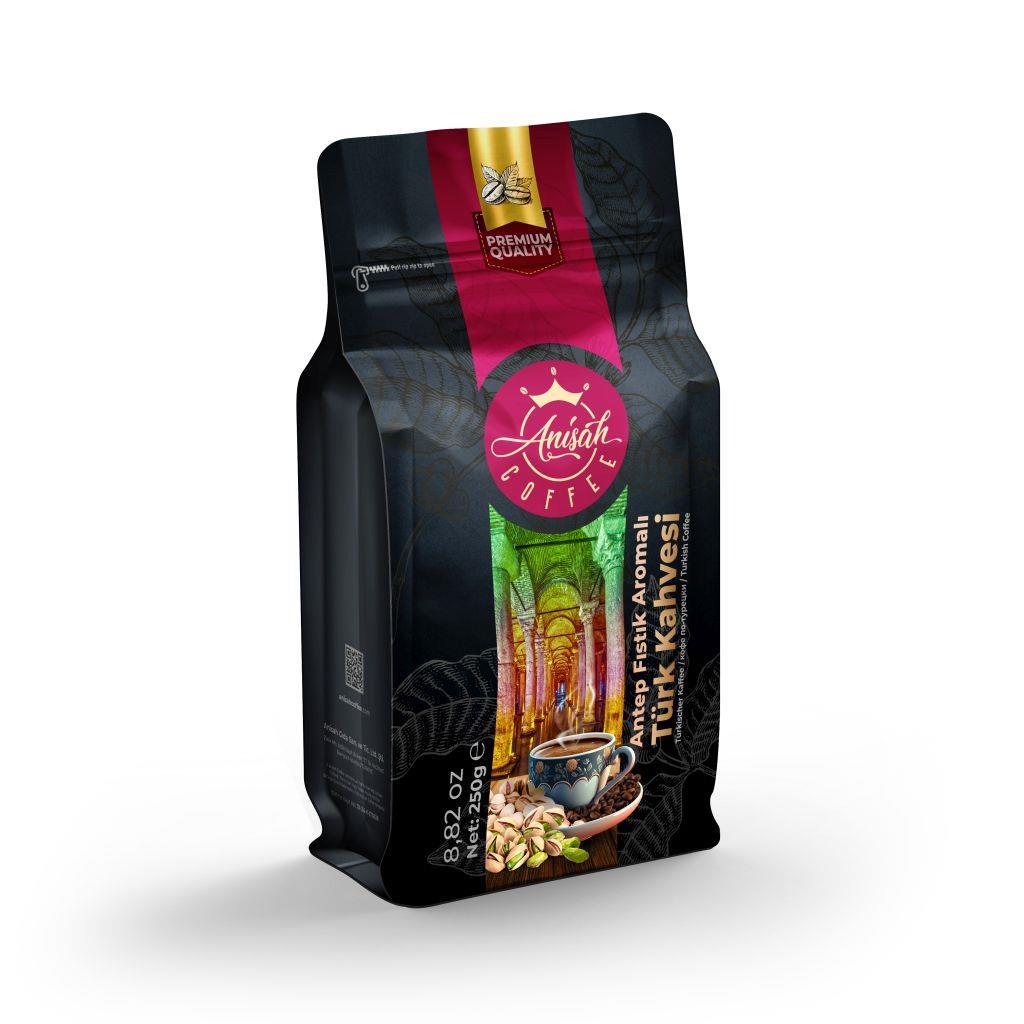 ANİŞAH ANTEP FISTIKLI AROMALI TÜRK KAHVESİ 250 GR - ANISAH COFFEE