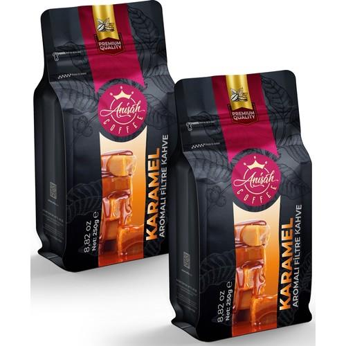 Anisah Karamel Aromalı Filtre Kahve 2 x 250 gr - ANISAH COFFEE