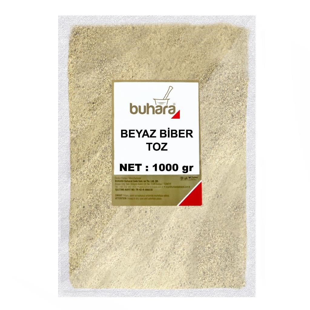 BUHARA BEYAZ BİBER TOZ 1000 GR - BUHARA BAHARAT