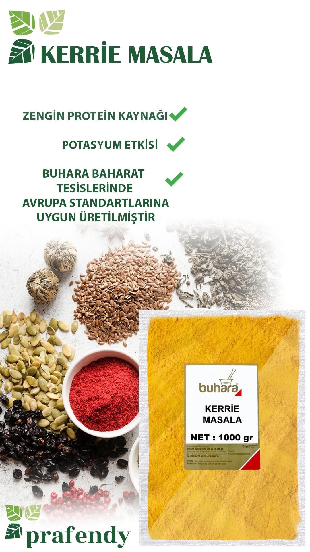 BUHARA KERİ MASALA 1000 GR - BUHARA BAHARAT