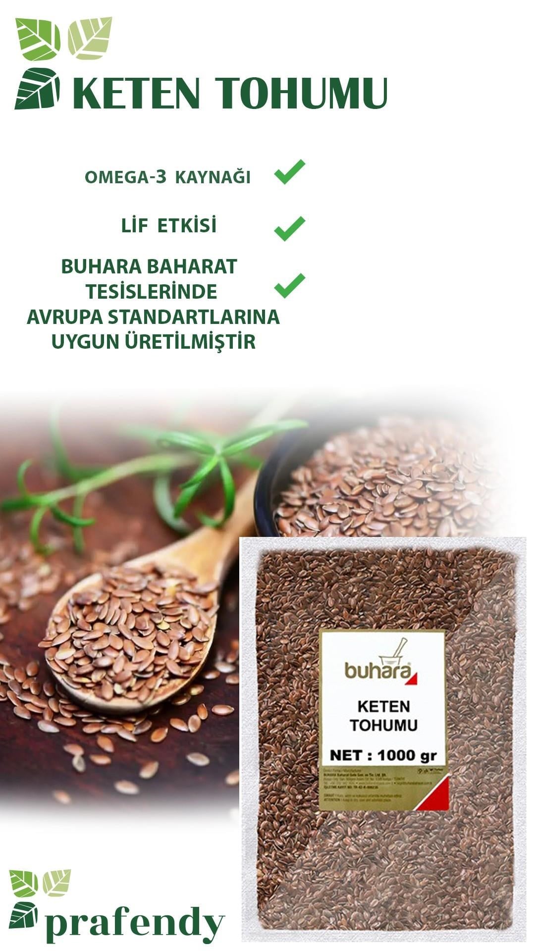 BUHARA KETEN TOHUMU TANE 1000 gr - BUHARA BAHARAT