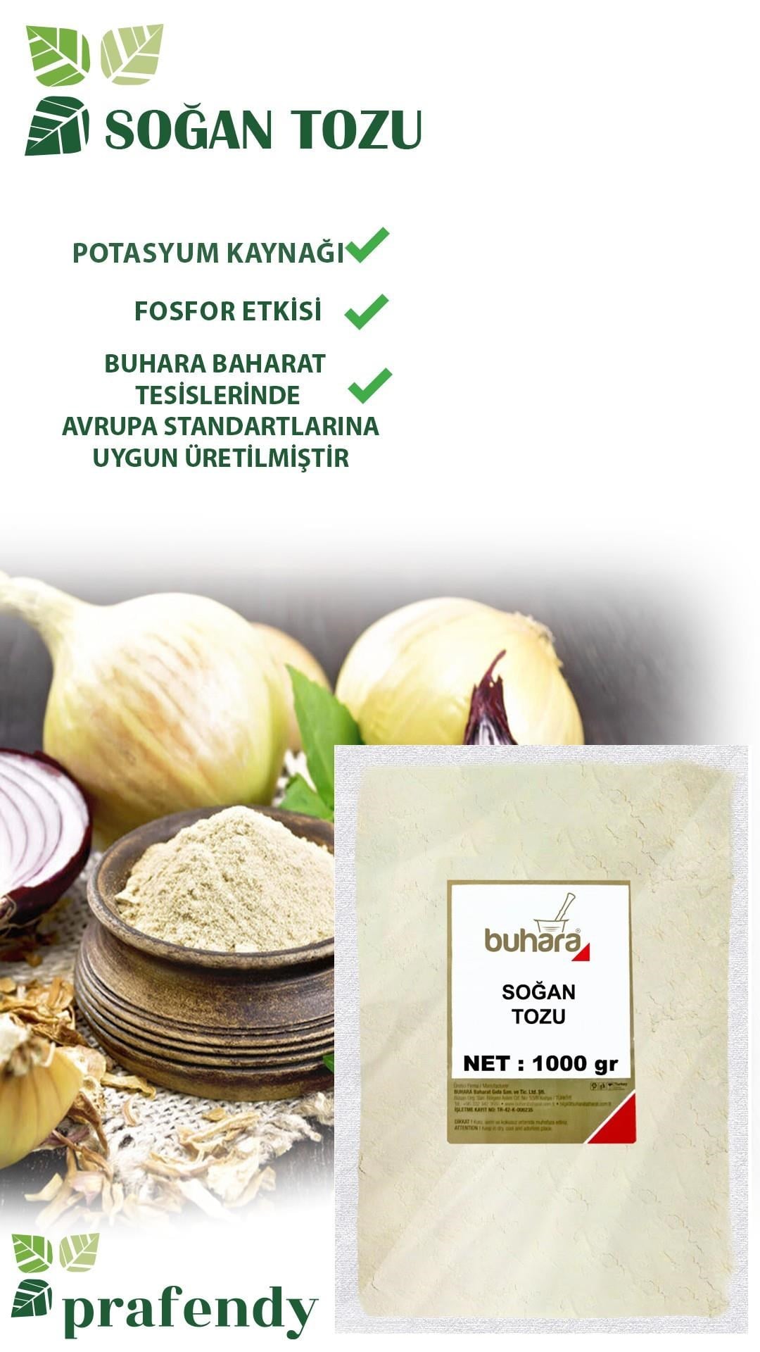 BUHARA SOĞAN TOZU 1000 GR - BUHARA BAHARAT
