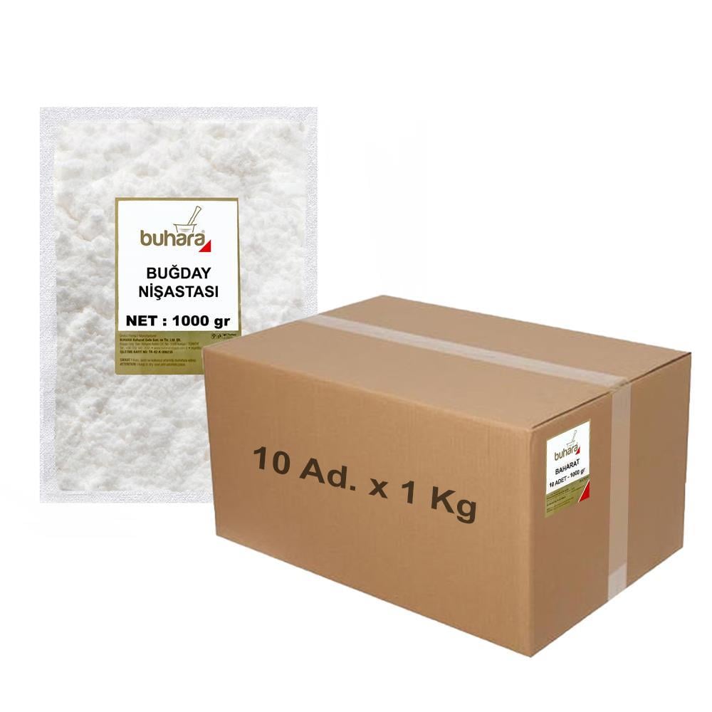 BUHARA TOPTAN BUĞDAY NİŞASTASI 1 KG x 10 Ad - 10 KG - BUHARA