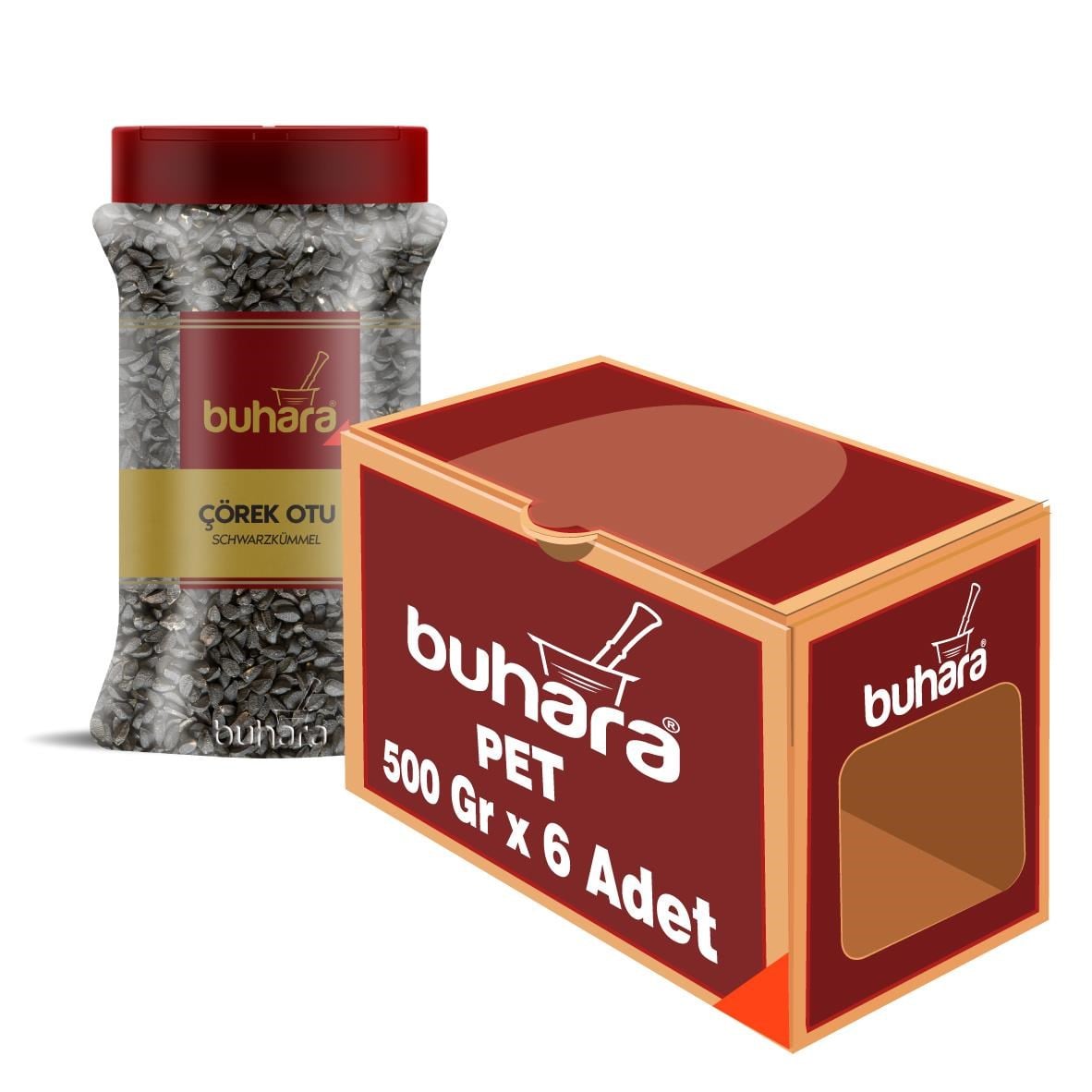 BUHARA TOPTAN ÇÖREK OTU 500 GR x 6 Ad. PET - BUHARA