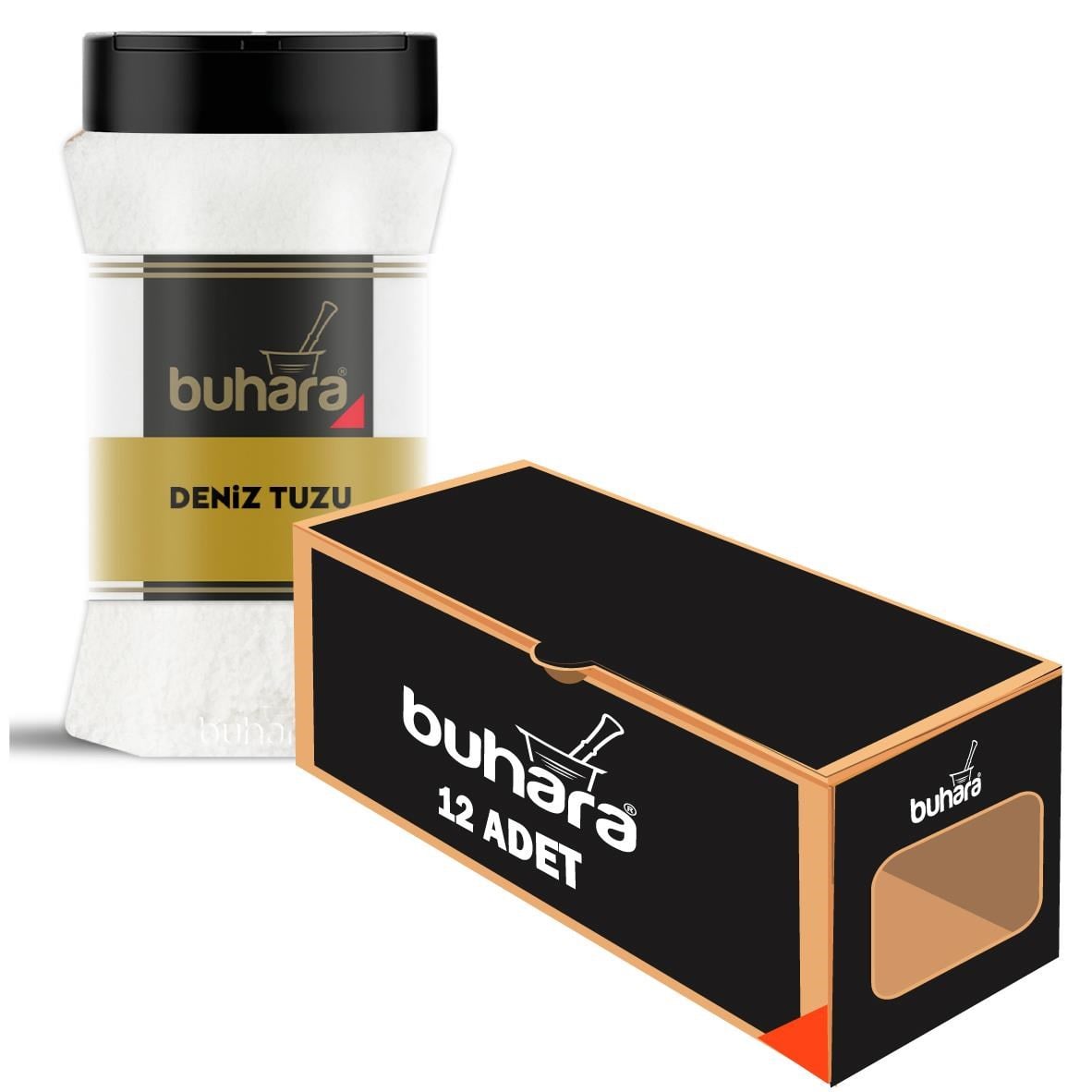 BUHARA TOPTAN DENİZ TUZU 300 GR x 12 Ad. PET - BUHARA