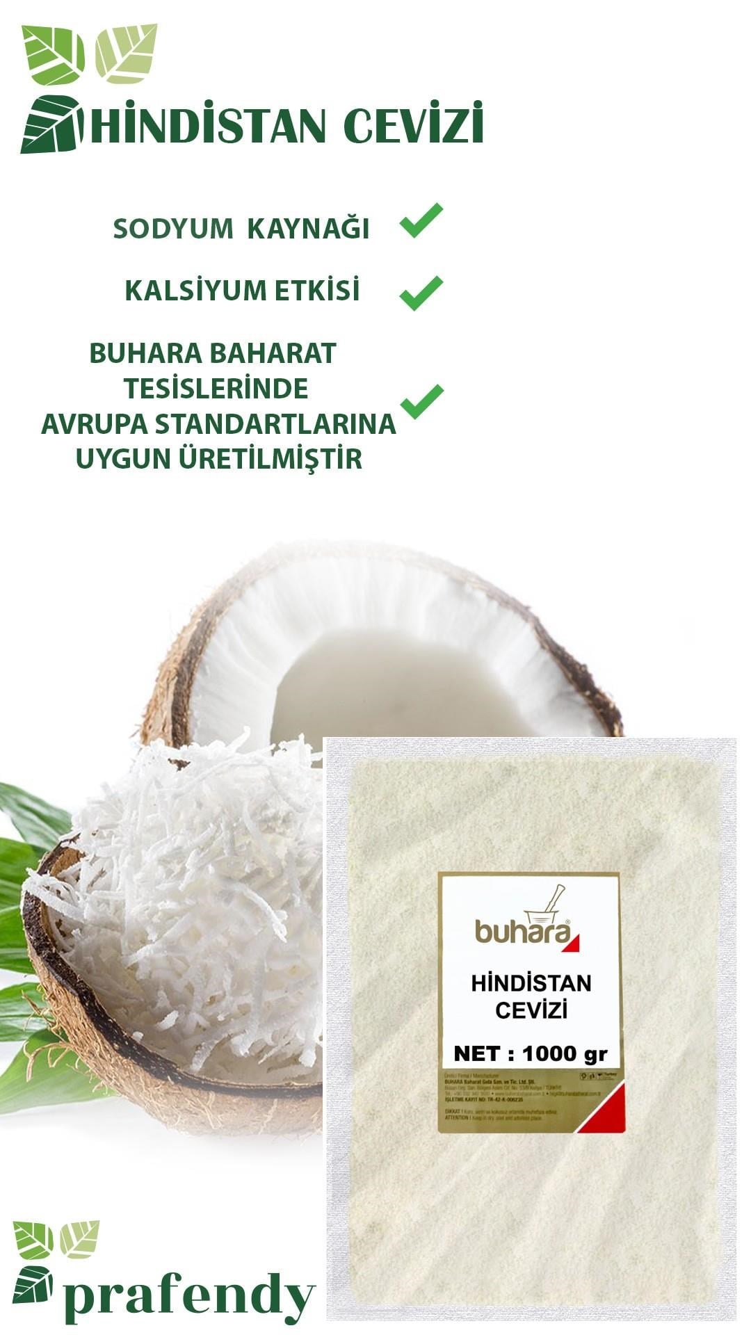 BUHARA TOPTAN HİNDİSTAN CEVİZİ 1 KG x 10 Ad - 10 KG - BUHARA