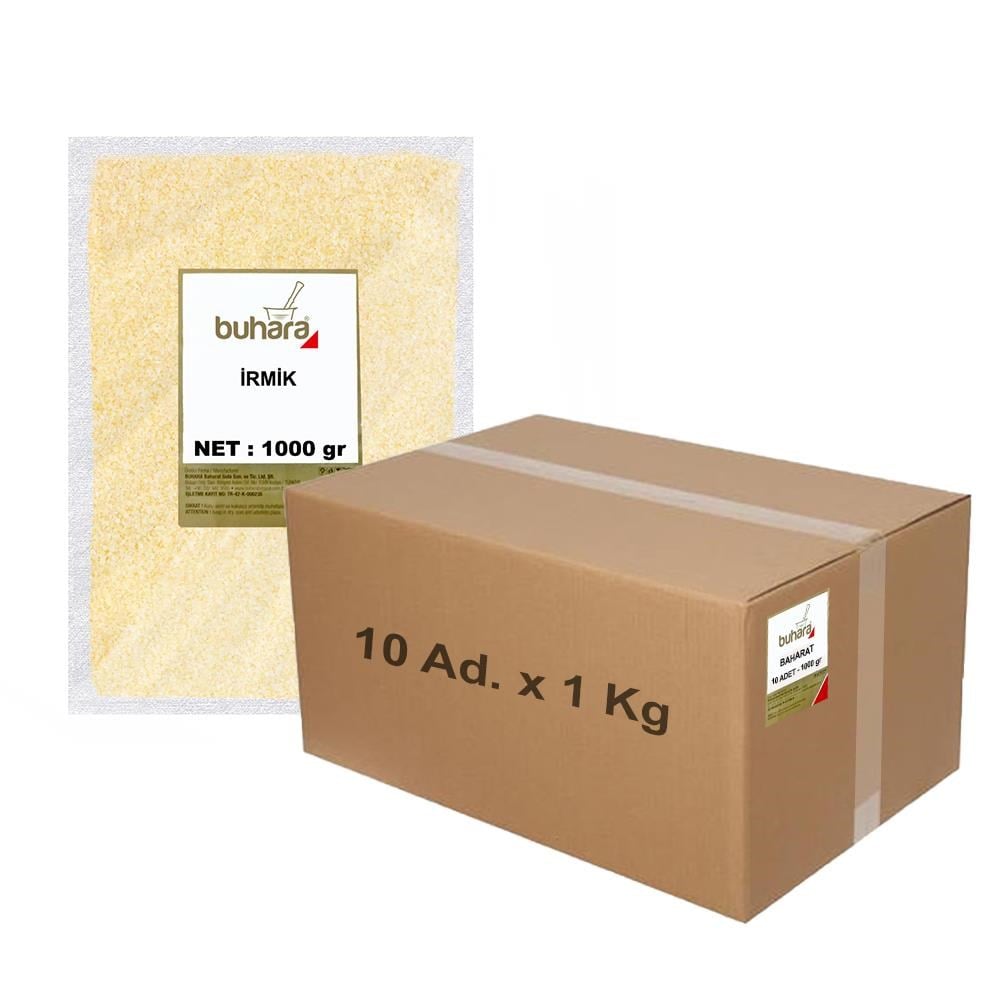 BUHARA TOPTAN İRMİK 1 KG x 10 Ad - 10 KG - BUHARA