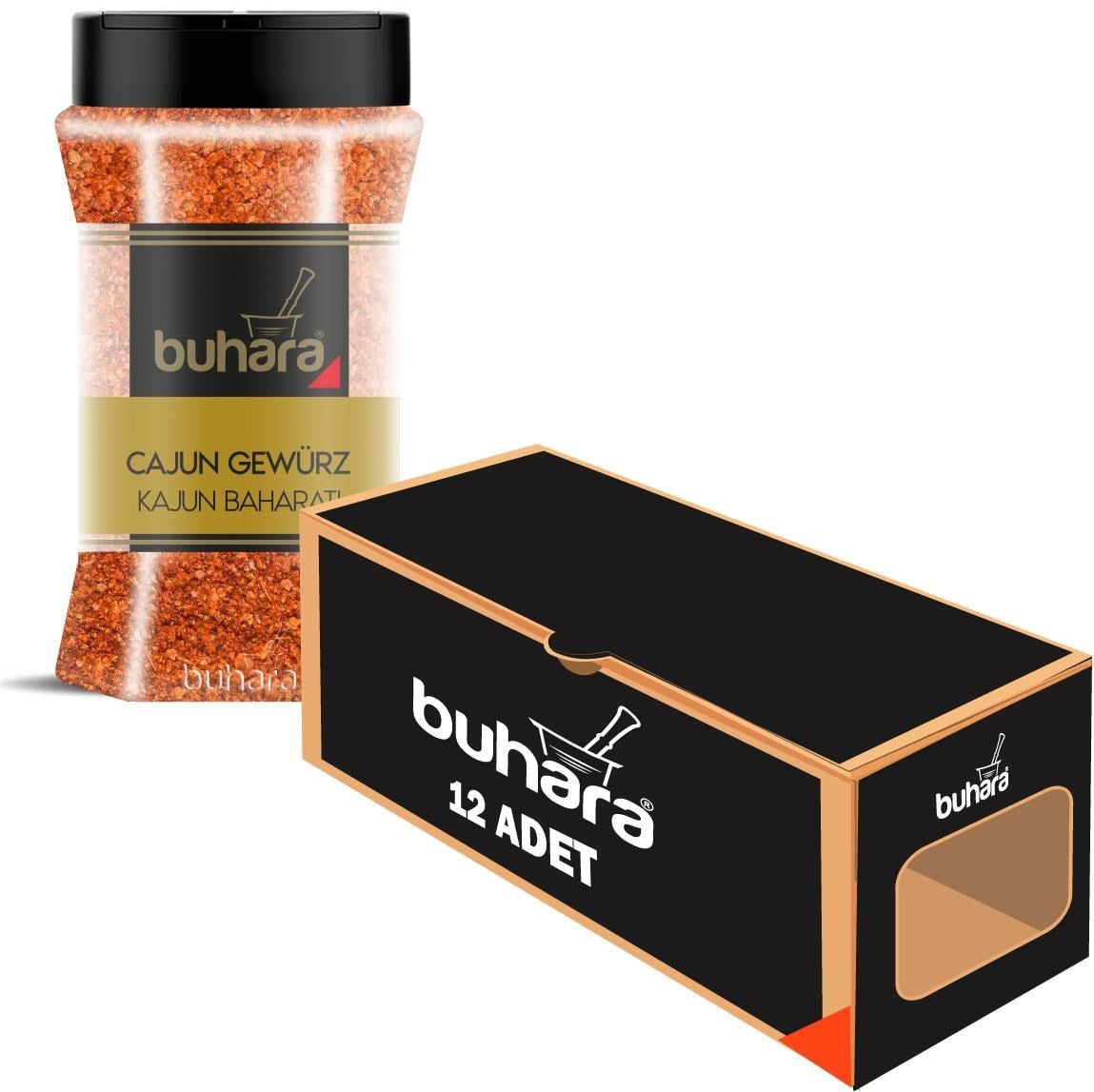 BUHARA TOPTAN KAJUN BAHARATI 160 GR x 12 Ad. PET - BUHARA