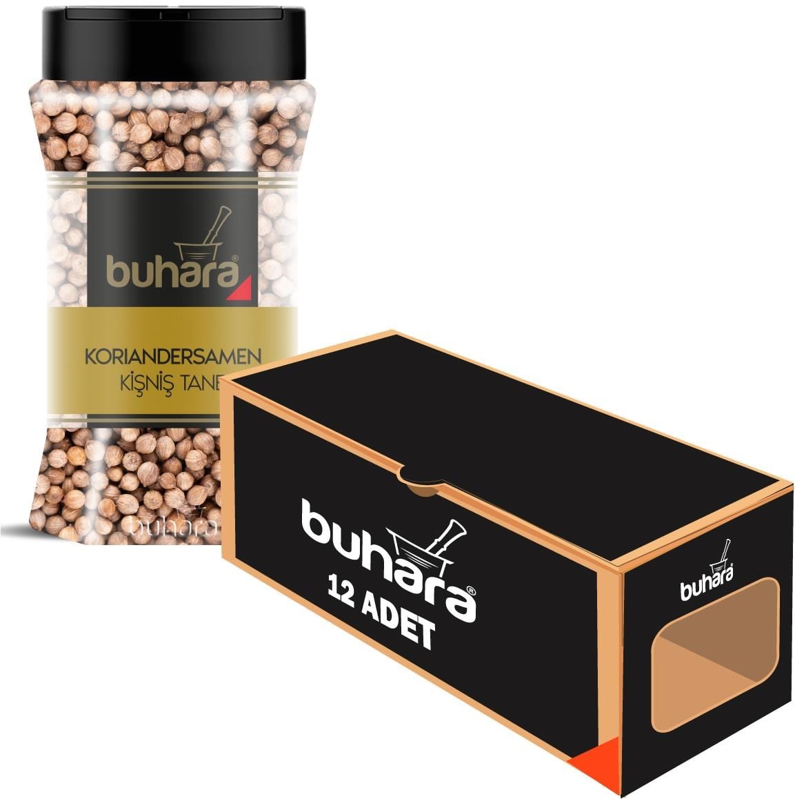 BUHARA TOPTAN KİŞNİŞ TANE 70 GR x 12 Ad. PET - BUHARA