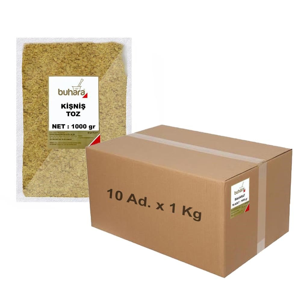 BUHARA TOPTAN KİŞNİŞ TOZ 1 KG x 10 Ad - 10 KG - BUHARA