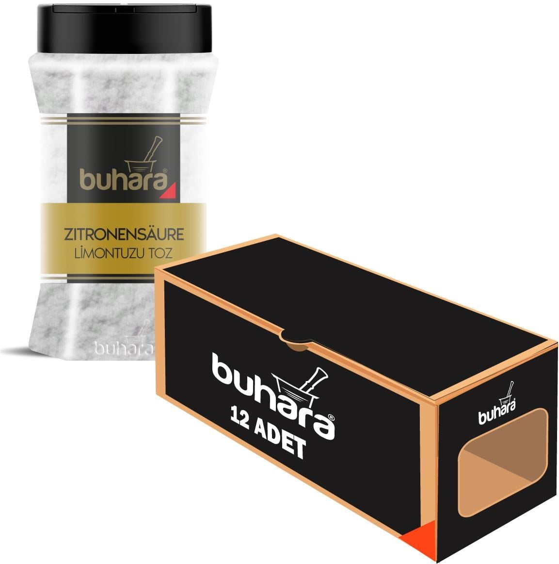 BUHARA TOPTAN LİMON TUZU 300 GR x 12 Ad. PET - BUHARA