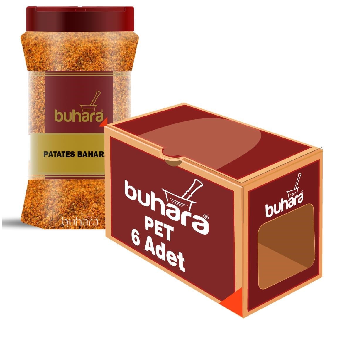BUHARA TOPTAN PATATES BAHARATI 800 GR x 6 Ad. PET - BUHARA