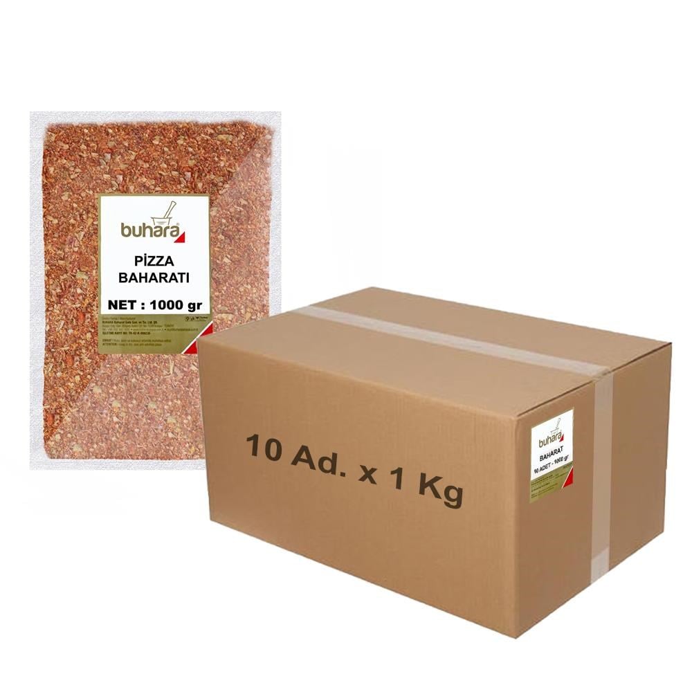 BUHARA TOPTAN PİZZA BAHARATI 1 KG x 10 Ad - 10 KG - BUHARA
