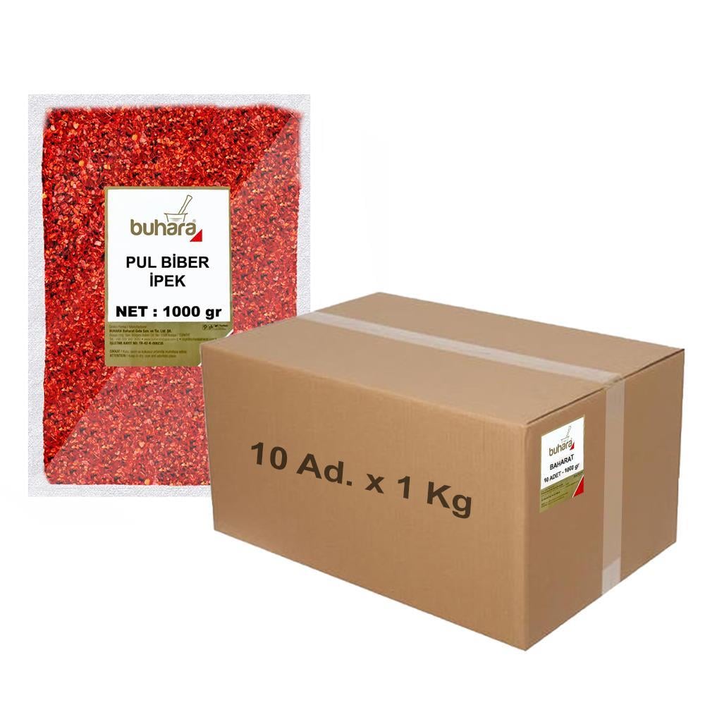 BUHARA TOPTAN PULBİBER İPEK 1 KG x 10 Ad - 10 KG - BUHARA