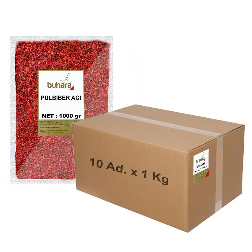 BUHARA TOPTAN PULBİBER (Pul Biber) İRİDİŞ 1 Kg x10 Ad. 10 KG - BUHARA