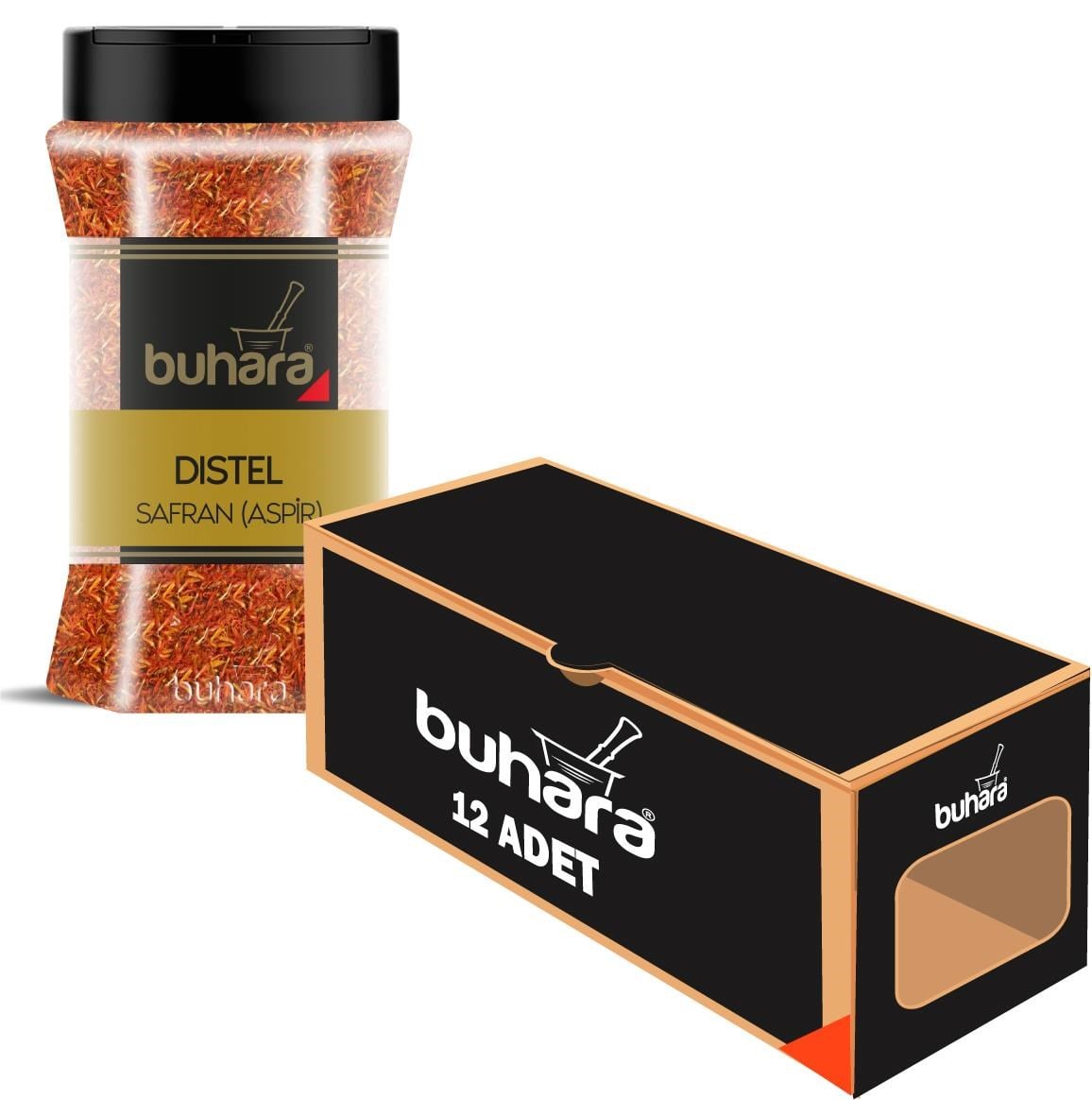 BUHARA TOPTAN SAFRAN(ASPİR) 30 GR x 12 Ad. PET - BUHARA